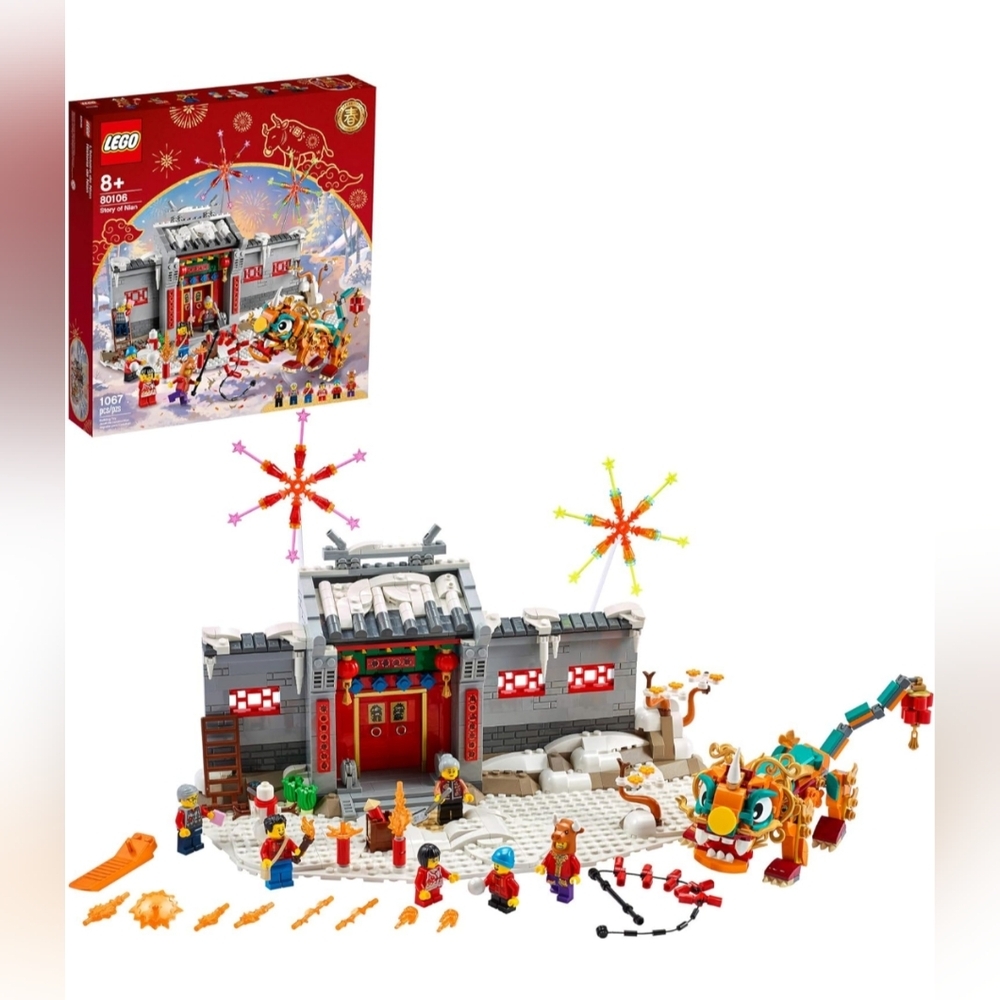 Lego 80106 Story of Nian Building Set NWT Building Toy Set